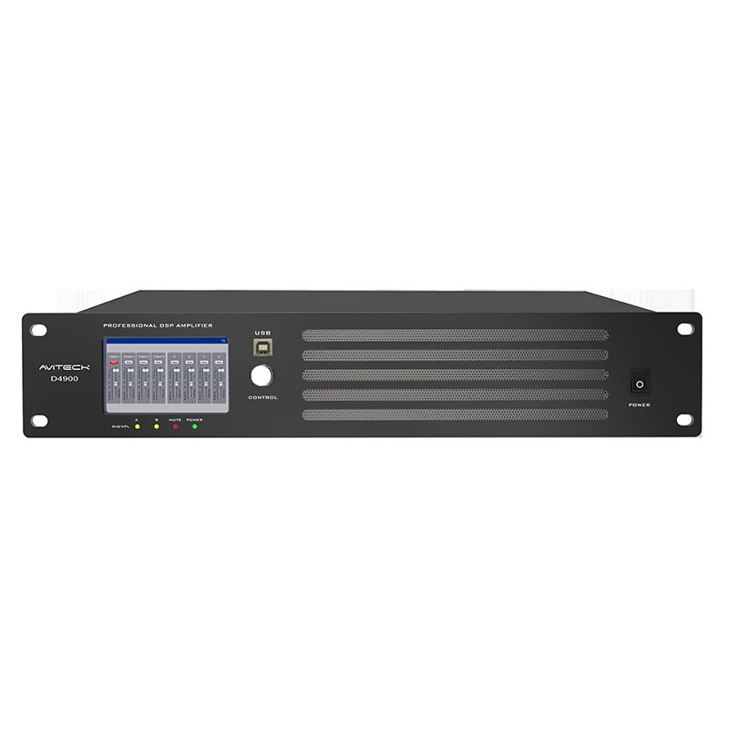 4 CH 900W DANTE DSP DSP מגבר כוח